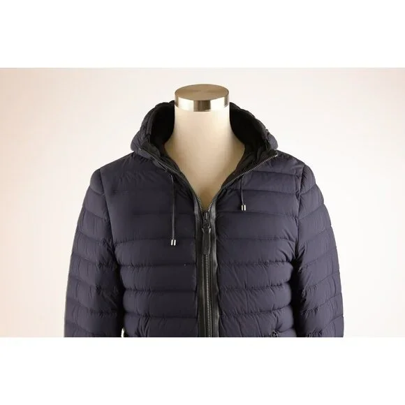 Mackage Mike Down Jacket w/ Hood SZ 40 Navy Blue